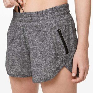 Lululemon Heather Lux Multi Black Tracker Short V Size 12